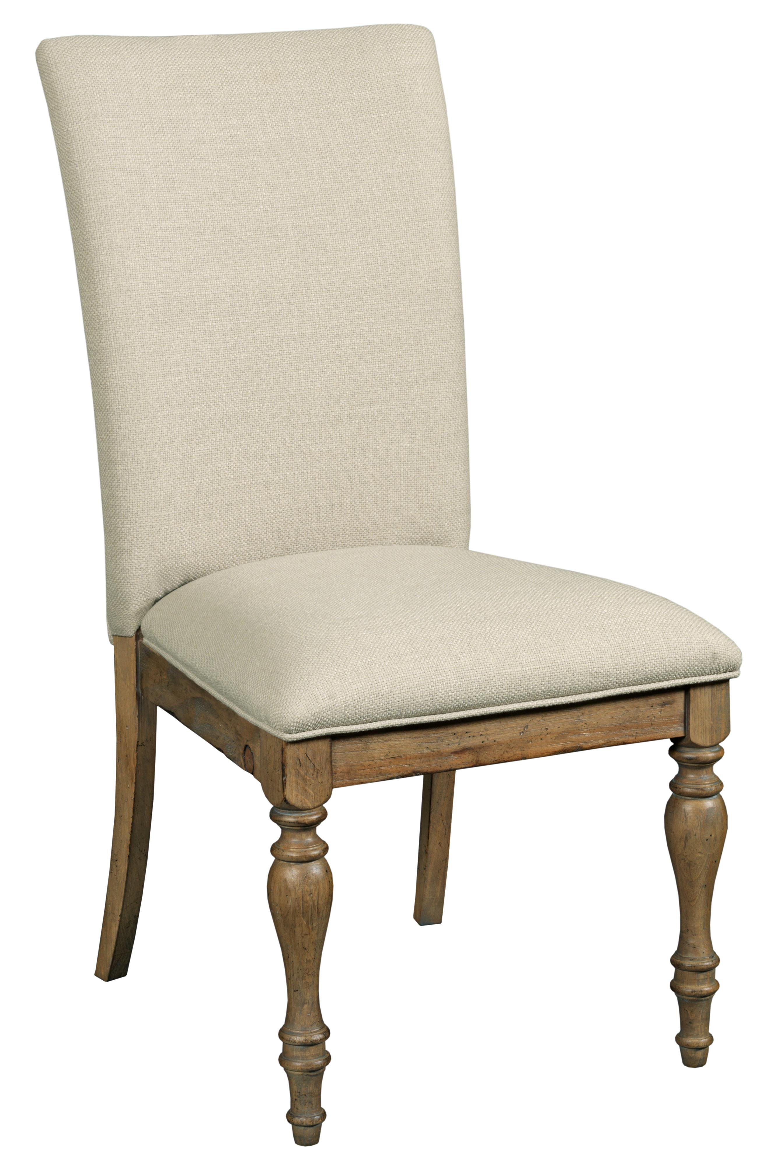 Kincaid Furniture Weatherford 76065 Tasman Upholstered Chair with Front Turned Legs Hudson's